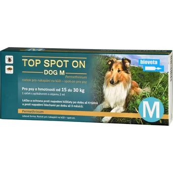 Antiparazitikum pro psa Bioveta Top Spot On Dog