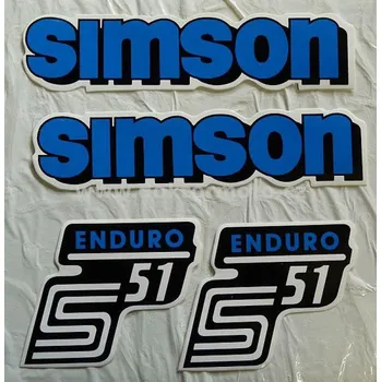 samolepka Nálepky SIMSON ENDURO sada - modrá