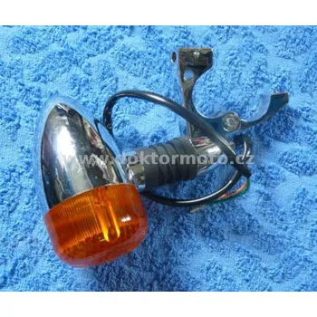 Směrový světlomet Blikač kulatý ST-1311, oranžové sklo