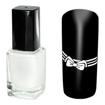 Lak na nehty lak na stamping 12ml - WHITE