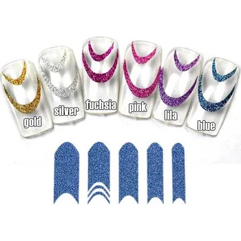 samolepka Samolepky GLITTER SMILE blue