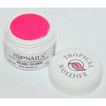 Lak na nehty topnails - barevný UV gel TROPICAL pearl GUAVA 5g (color gel)