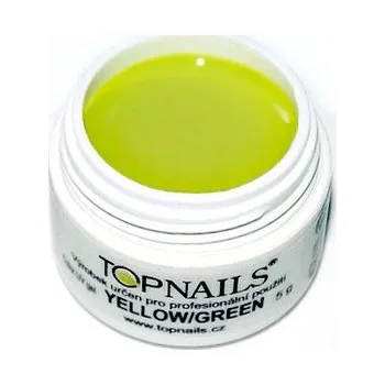 Umělé nehty topnails - barevný UV gel SPRING : yellowgreen 5g (color gel)