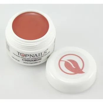 Umělé nehty topnails - barevný UV gel CINNAMON 5g (color gel)