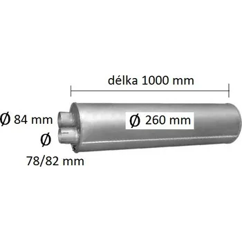 Tlumič výfuku Tlumič výfuku DAF LF45 (PR 61.07)