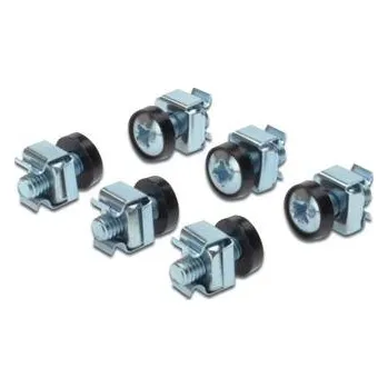 Šroub PremiumCord Sada montážní do racku ,4x šroub M6, 4x nut , 4x plastová podložka