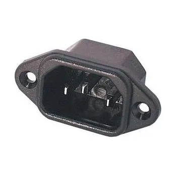 Napájecí kabel Konektor síťový 230V/M do panelu IEC C14