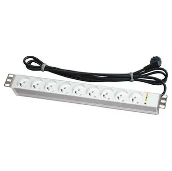 Serverovna CONTEG Panel napájecí,9x230V,19",1U