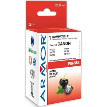 Počítač ARMOR ink-jet pro Canon komp. s PGI5BK, 26,5ml, black ,č.k.314