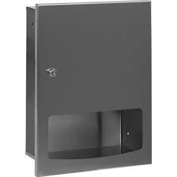 Zásobník na papírové ručníky SLZN 56Z - Nerezový zásobník papírových ručníků, k montáži pod omítku, matný 95561