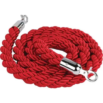 Plot Červené lano koncovky chrom 2000mm