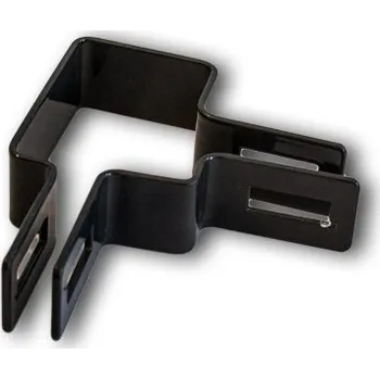 Příslušenství pro plot Objímka šedá čtyřhranný sloupek 60/40 rohová (Zn+komaxit šedá RAL 7016)