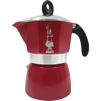 Moka konvice Bialetti Dama Glamour Bordeaux 3 porce