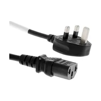 Kabel do PC PremiumCord Kabel síťový 230V k počítači 2m se zástrčkou pro Velkou Británii