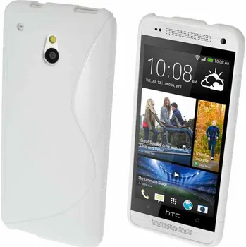 Pouzdro na mobilní telefon HTC ONE Mini (M4) - gelové pouzdro (kryt) S-Line - bílé