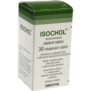Isochol 400 mg 30 tbl. Lék na žaludek, slinivku a játra Isochol 400 mg 30 tbl.