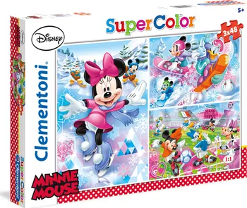 Puzzle Clementoni Puzzle Supercolor Minnie sport 3 x 48