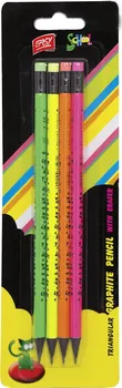 Grafitová tužka Easy Tužka HB s gumou 4 ks