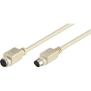 Prodlužovací kabel PremiumCord Kabel prodluž. kláv. PS/2 2m