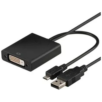 Datové redukce PremiumCord MHL (micro USB/HDTV) adaptér kabel na DVI