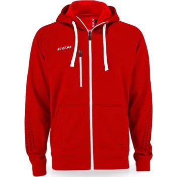 Pánská mikina CCM Zip Hood SR červená
