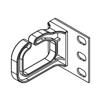 Racková skříň CONTEG Vázací plastové oko 40x50 MM, horizontální