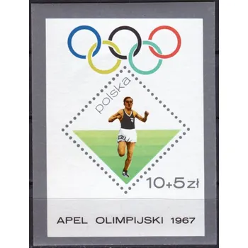 Poštovní známka Poczta Polska (1967) MiNr. ** - Polsko - BLOCK 40 - 1932 olympijské hry v Los Angeles