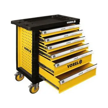 Levný dílenský vozík na nářadí se 6 zásuvkami, dílenská pojízdná skří