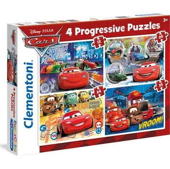 Puzzle Clementoni Puzzle Progressive Cars 4 v 1