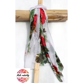 Šála MR Šála - Red flowers 355