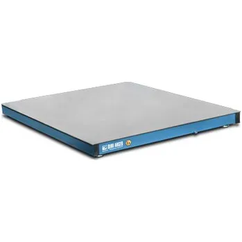 Obchodní váha v. plošina ETE15, 1500kg / 500g, 1500x1500mm, lakovaná ocel (vážní plošina s rozměry 1500x1500x115mm, bez indikátoru, bez EU ověření)