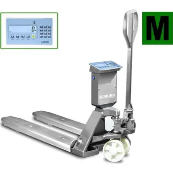 Průmyslová váha Paletový vozík s váhou DINI ARGEO TPWLKIM, 2000kg / 1kg, nerez, EU ověření