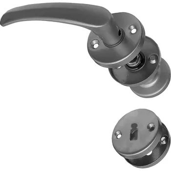 Dveřní kování Dveřní kování koule / klika OK (DOZ) pevná rozetová stříbrná (USA dveřní kliky na dveře americká klika pro dveře michaela laura)