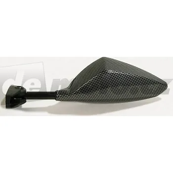 Zrcátko pro motocykl Motocyklové zrcátko pravé SOFT TOUCH mini - do kapot - karbonové lesklé