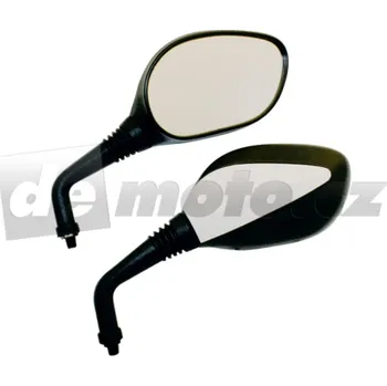 Zrcátko pro motocykl Motocyklové univerzální zrcátka BASIC M10 - černobílé