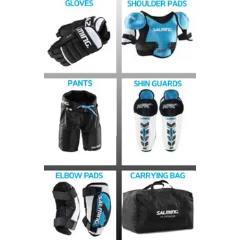 Sada chráničů Salming Dětská sada chráničů Salming MTRX Starter Set L