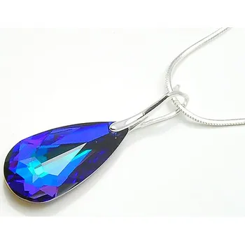 Náhrdelník Lafira stříbrný přívěsek Drop Blue 1029