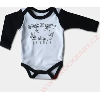 Kojenecký body Kojenecké body dlouhý rukáv - Rock Family BD-100
