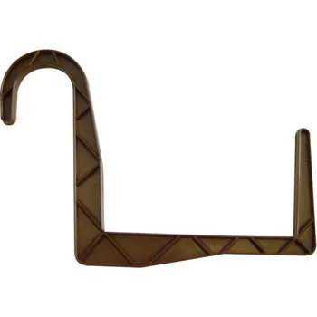 Držák na květináč a truhlík PLASTKON Držák Univerzál na trubku - kulatý Barva: hnědá