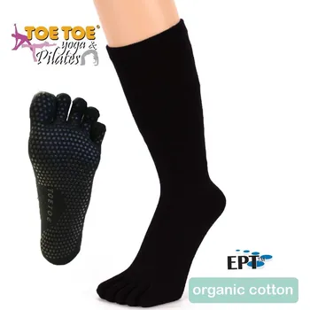 Pánské ponožky JOGA klasické ABS prstové ponožky ToeToe černá S