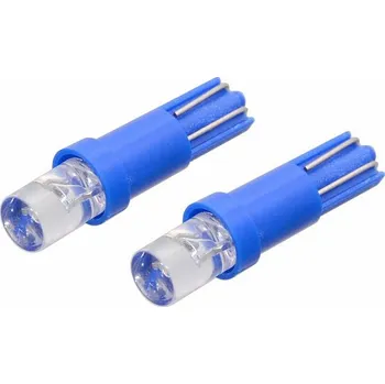 Autožárovka Compass Žárovka 1LED 12V T5 modrá 2ks
