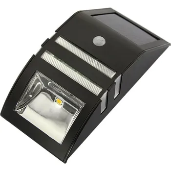 Zahradní dekorace Solární svítidlo s PIR čidlem, černé (Solární LED světlo s PIR čidlem)