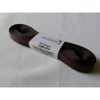 Stuha Stuha taftová 9 mm, čokoládová - 720