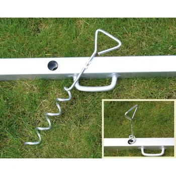 Příslušenství pro plot Spirály pro upevnění branek do země (Sada 2 ks kotvících prvků)