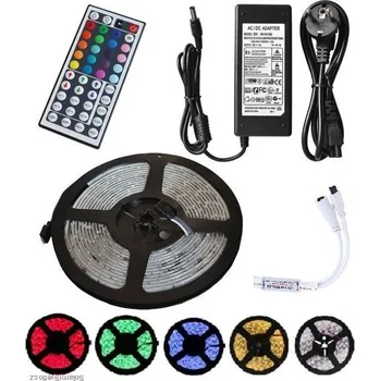 LED páska Lighting 5005 LED pásek RGB Komplet voděodolný 5 metrů (Voděodolný pásek 5metrů multicolor)