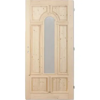 Vchodové dveře SOFT Vchodové dveře dřevěný masiv (masivní smrkové vchodové dveře)