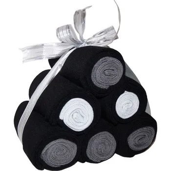 Pánské ponožky PYRAMIDA z ponožek - 6párů 43-46 černá / šedá