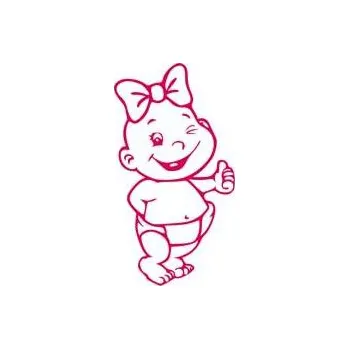 samolepka Marcela Krajčíková.Samolepka mimino 2 ( 10 cm x 18 cm) (Marcela Krajčíková.Samolepka mimino 2 ( 10 cm x 18 cm) )