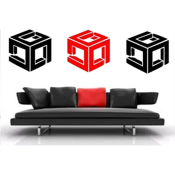 samolepka Marcela Krajčíková.Samolepka na zeď - Krychle 30 cm x 30 cm (Marcela Krajčíková.Samolepka na zeď - Krychle 30 cm x 30 cm )