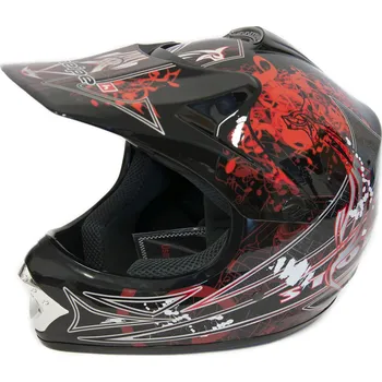 Helma na motorku Dětská helma Heipe H2 Storm- Černá XL